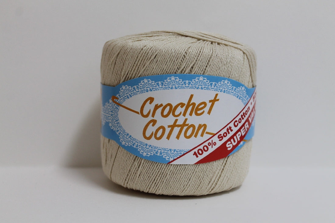 Crochet Cotton 4ply 50g Natural