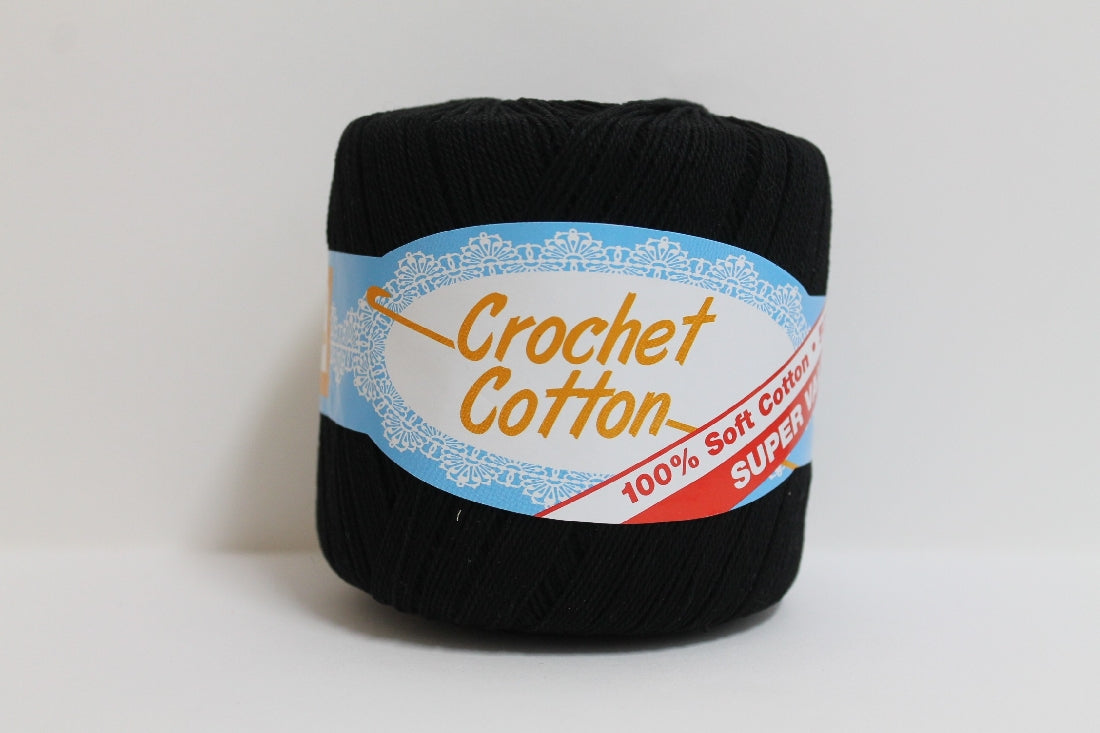 Crochet Cotton 50g Black
