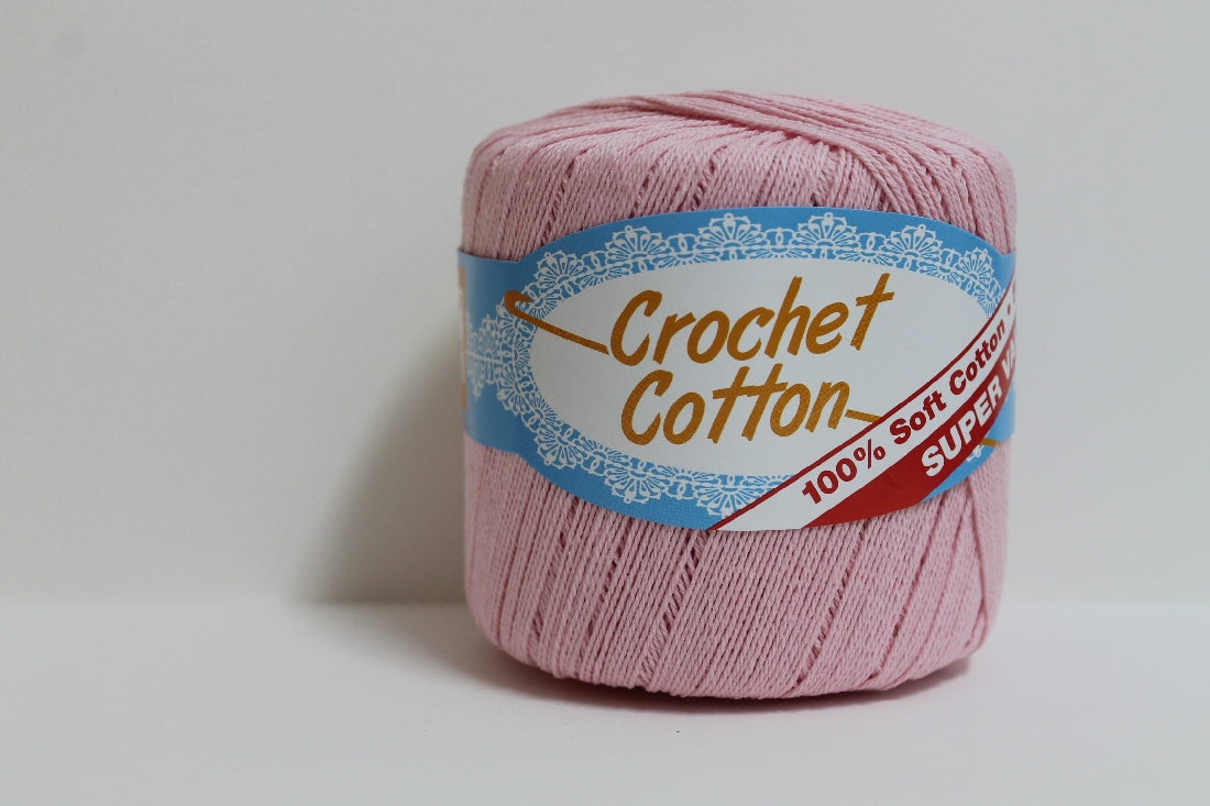 Crochet Cotton 4ply 50g Baby Pink 1