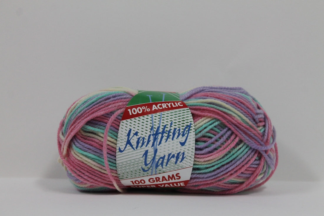 Knitting Yarn 8ply 100g Lolly Mix