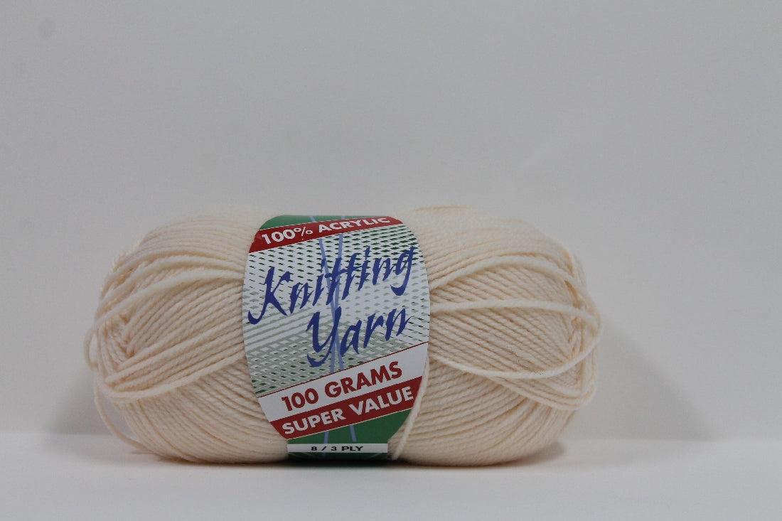 Knitting Yarn 8ply 100g Flesh
