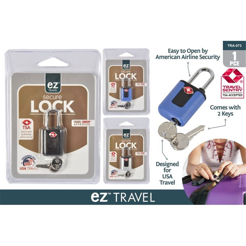1PCE TSA PADLOCK WITH 2 KEYS