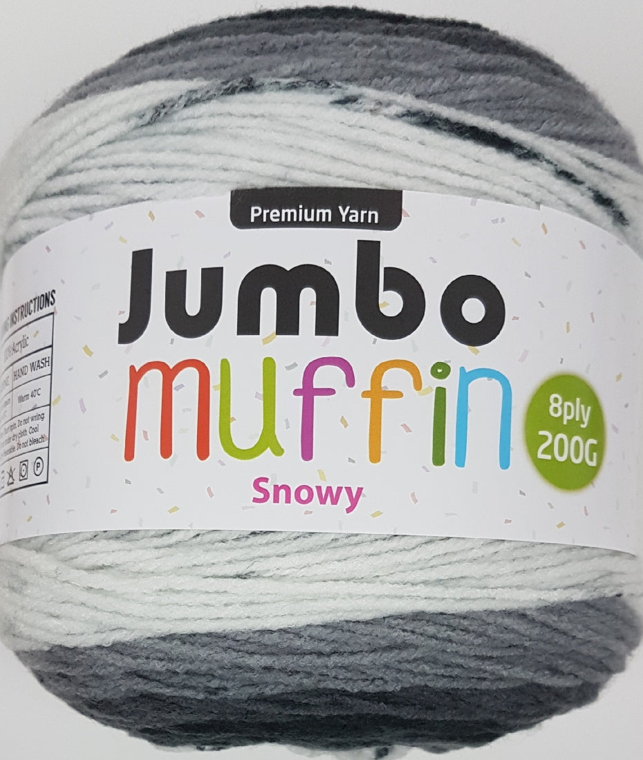 Jumbo Muffin Yarn 8ply 200g Snowyhill