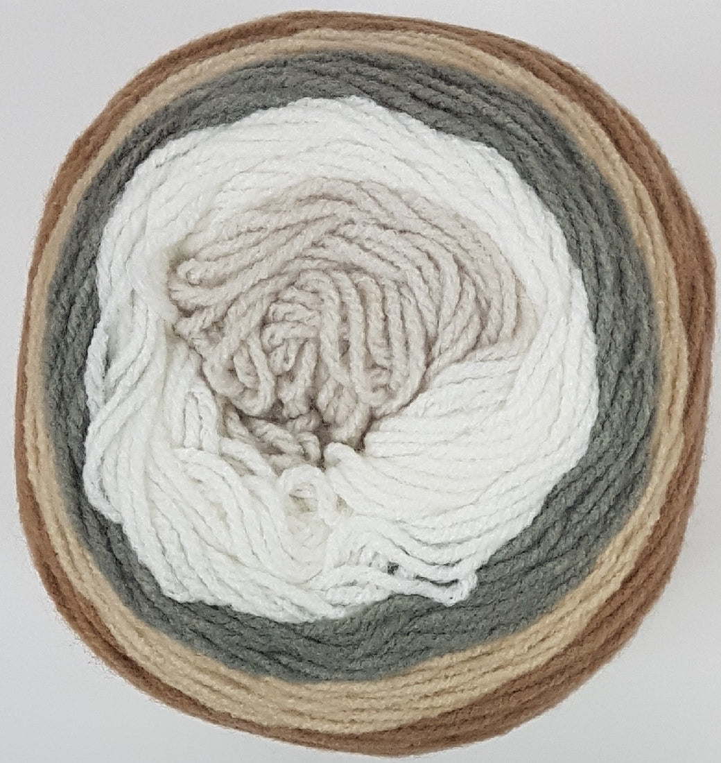 Muffin Yarn 8ply 200g Chocolate Swirl