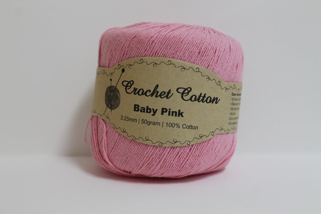 Kk Crochet Cotton 50g Baby Pink