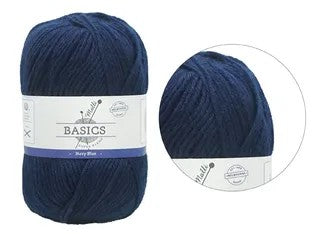 SUPER BLEND BASIC YARN 100g NAVY BLUE