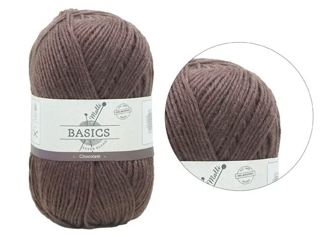 Super Blend Basic Yarn 100g Choc