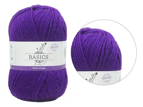 SUPER BLEND BASIC YARN 100g MITTEN PURPLE
