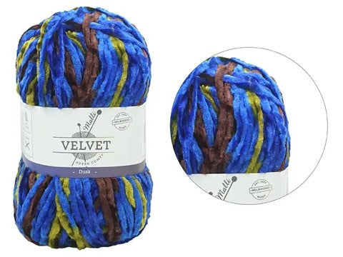 SUPER COMFY VELVET MIX YARN 100g DUSK