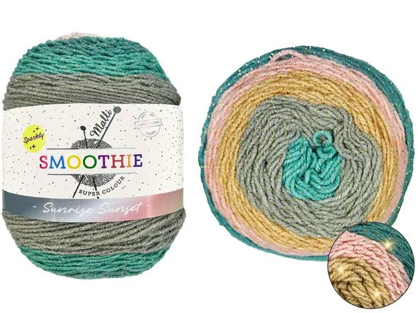 Smoothie Yarn 150g Sparkly Sunrise Sunset