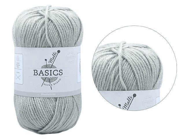 SUPER BLEND BASIC YARN 100G - MUSHROOM