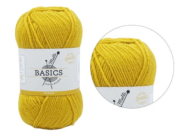 SUPER BLEND BASIC YARN 100G - MUSTARD