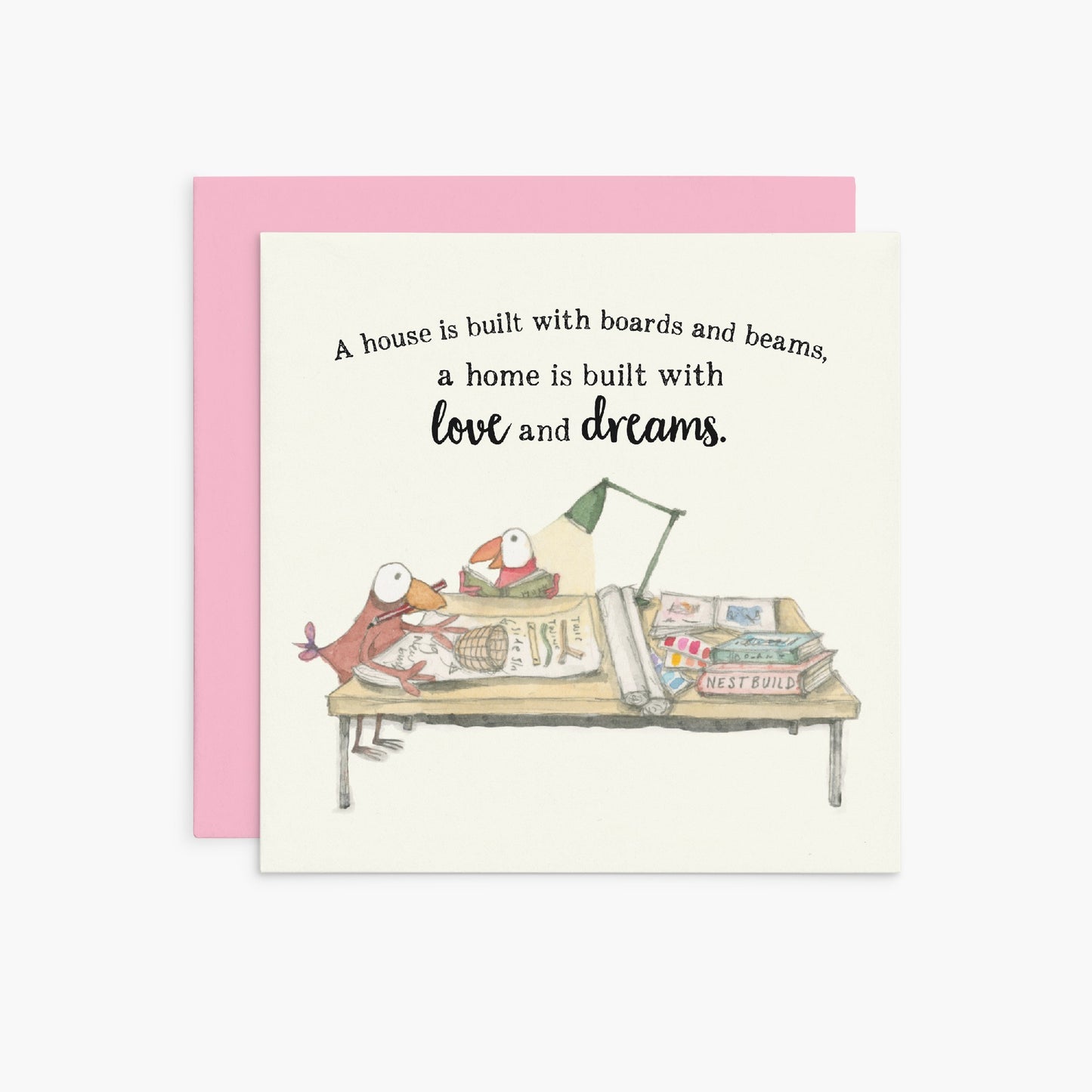 A house is built - Twigseeds Greeting Card