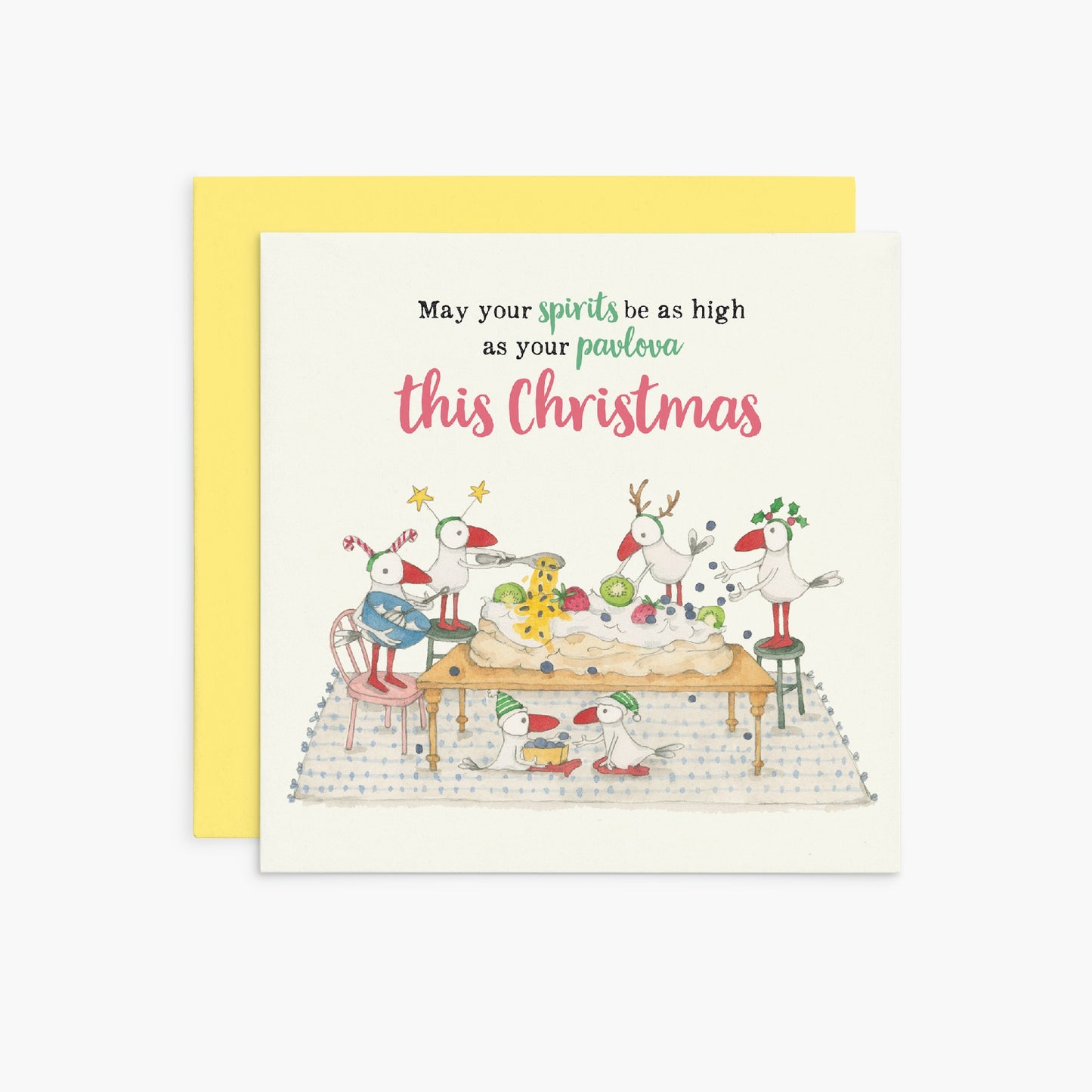 May your spirits be as high - Twigseeds Christmas Card