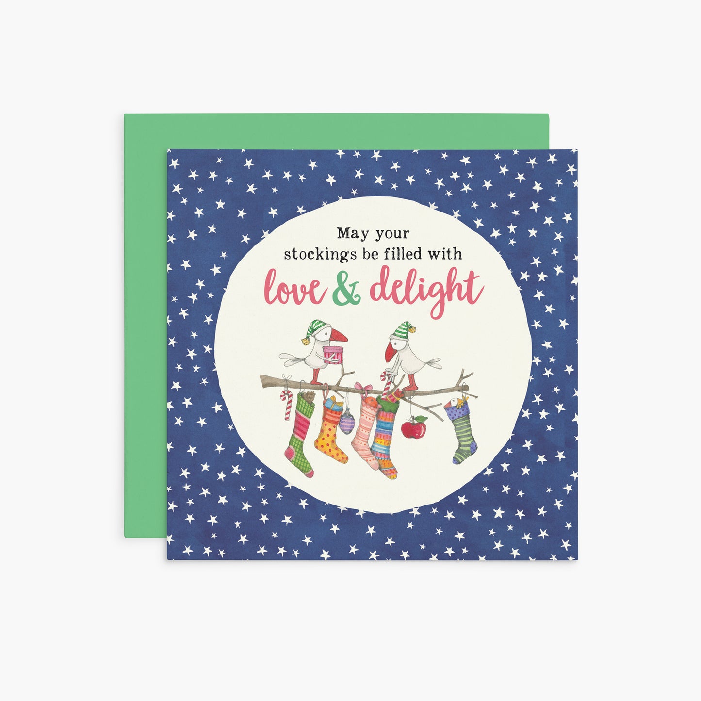 May your stockings be filled - Twigseeds Christmas Card