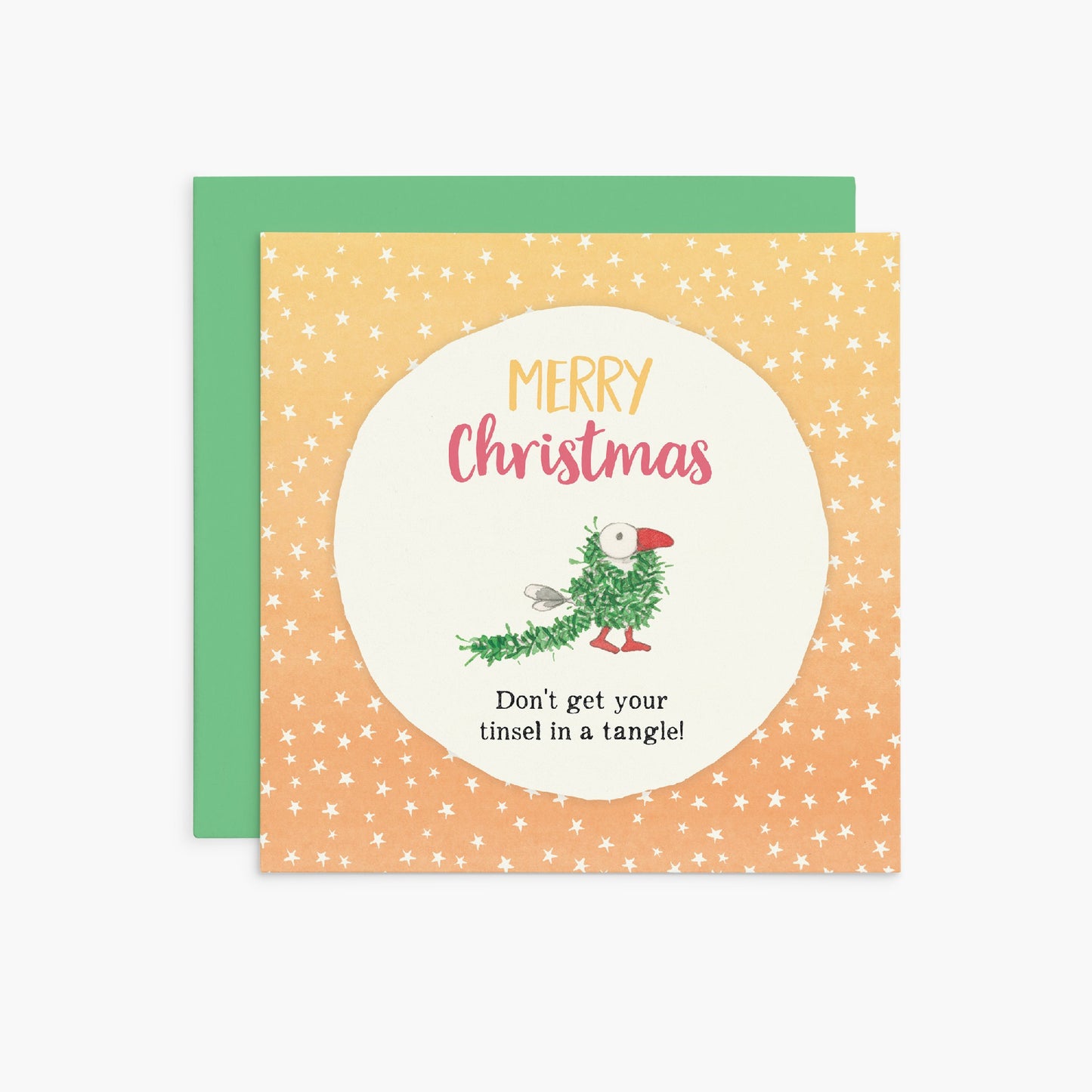 Tinsel in a Tangle - Twigseeds Christmas Card