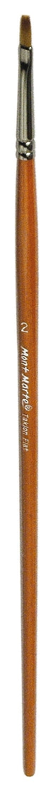 M.M. Artist Brush Taklon Flat Long 2