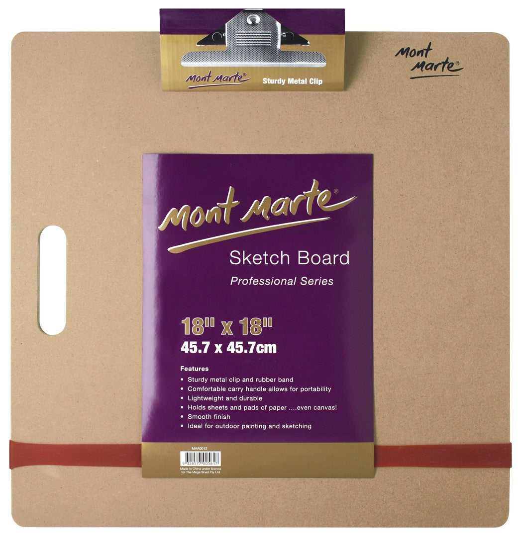 M.M. Sketch Board W/clips Med