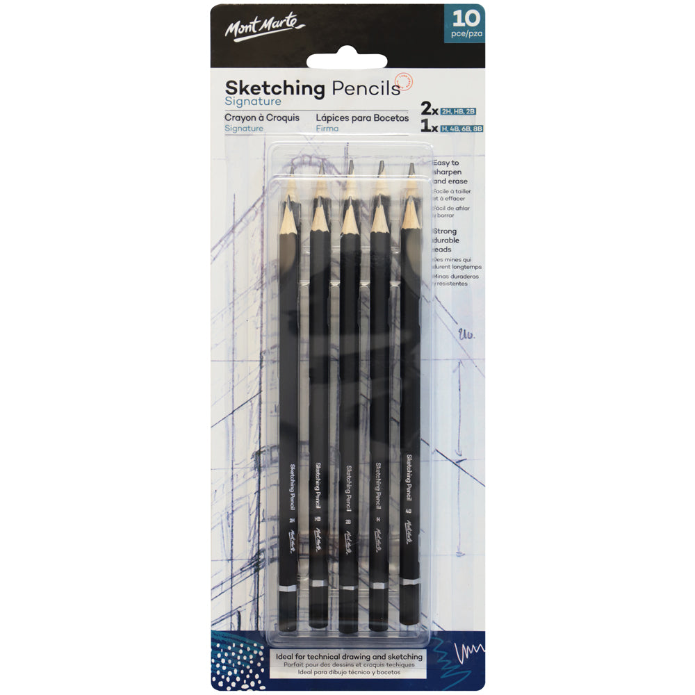 M.M. Sketching Pencils 10pce