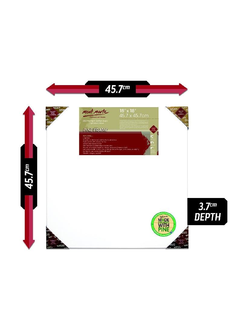 M.M. Canvas P.d.t. 18"x18", 45.7x45.7cm