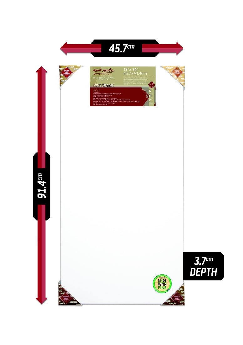 M.M. Canvas P.d.t. 18"x36", 45.7x91.4cm