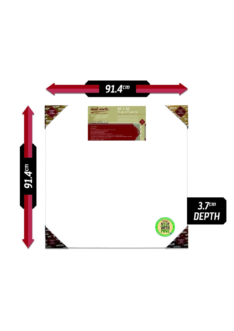 M.M. Canvas P.d.t. 36"x36", 91.4x91.4cm
