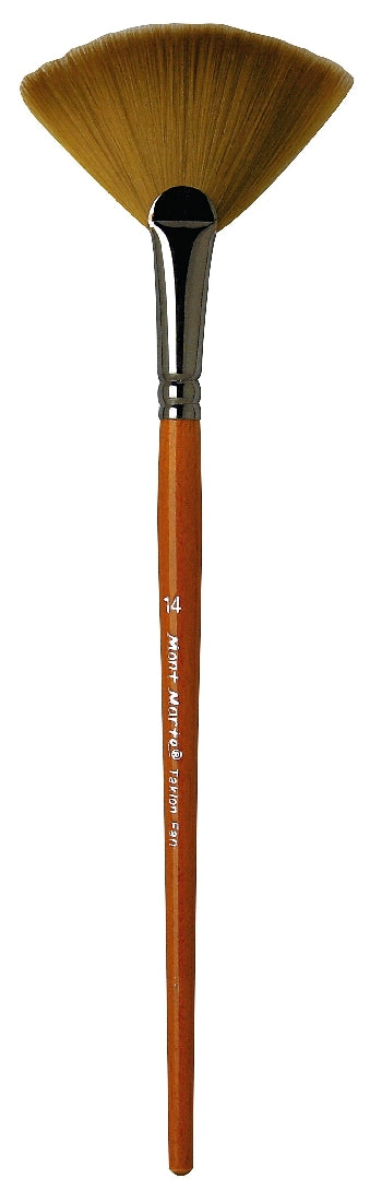 M.M. Artist Brush Taklon Fan 6