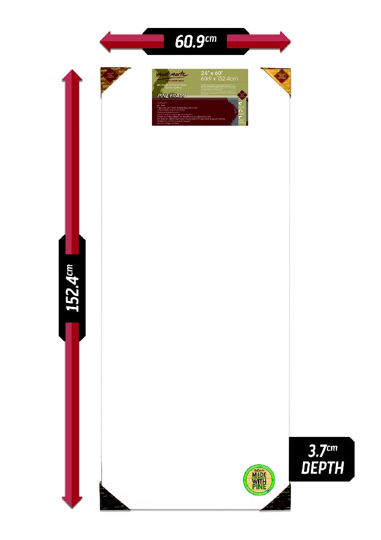 M.M. Canvas P.d.t. 24"x60", 60.9x152.8cm