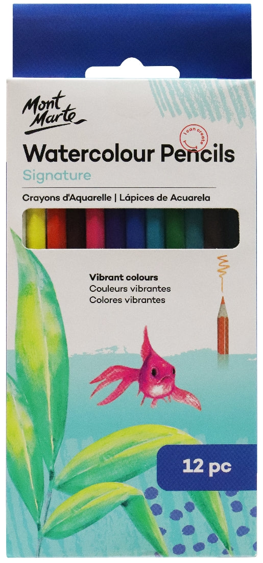 M.M. Watercolour Pencils 12pce