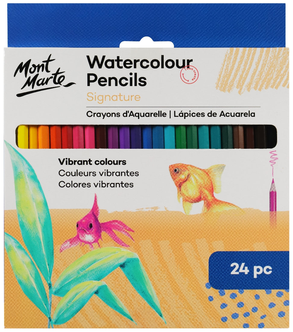 M.M. Watercolour Pencils 24pce