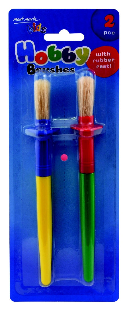 M.M. Kids Colour Hobby Brush With Rest 2pce