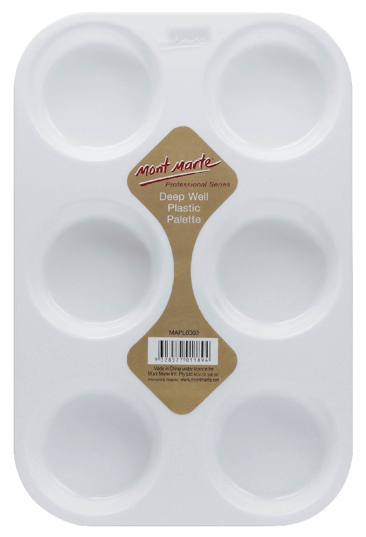 M.M. Deep Well Plastic Palette 6 Hole