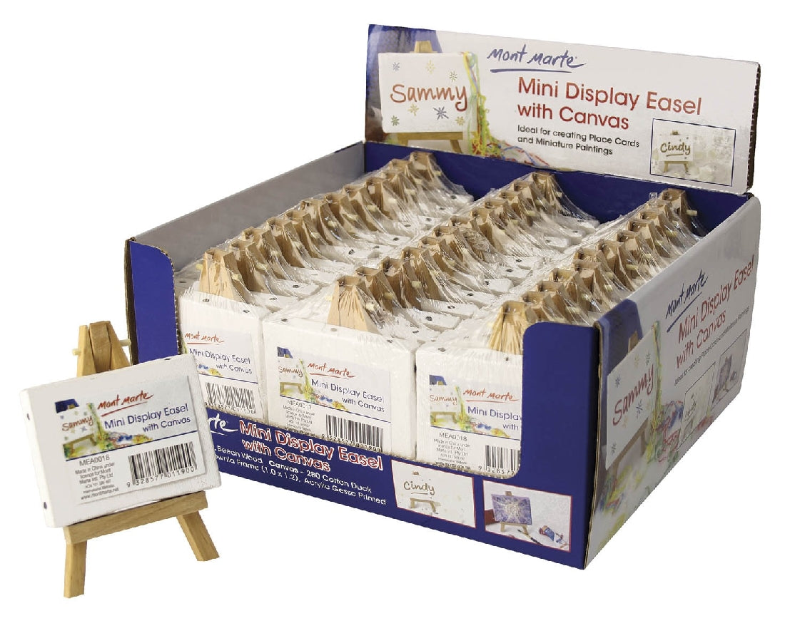 M.M. Mini Display Easel With Canvas 6x8cm
