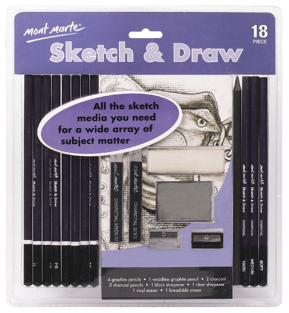 M.M. Sketch & Draw Set 18pce