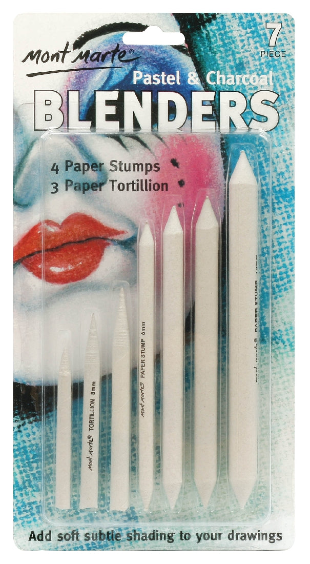 M.M. Pastel & Charcoal Blenders 7pce