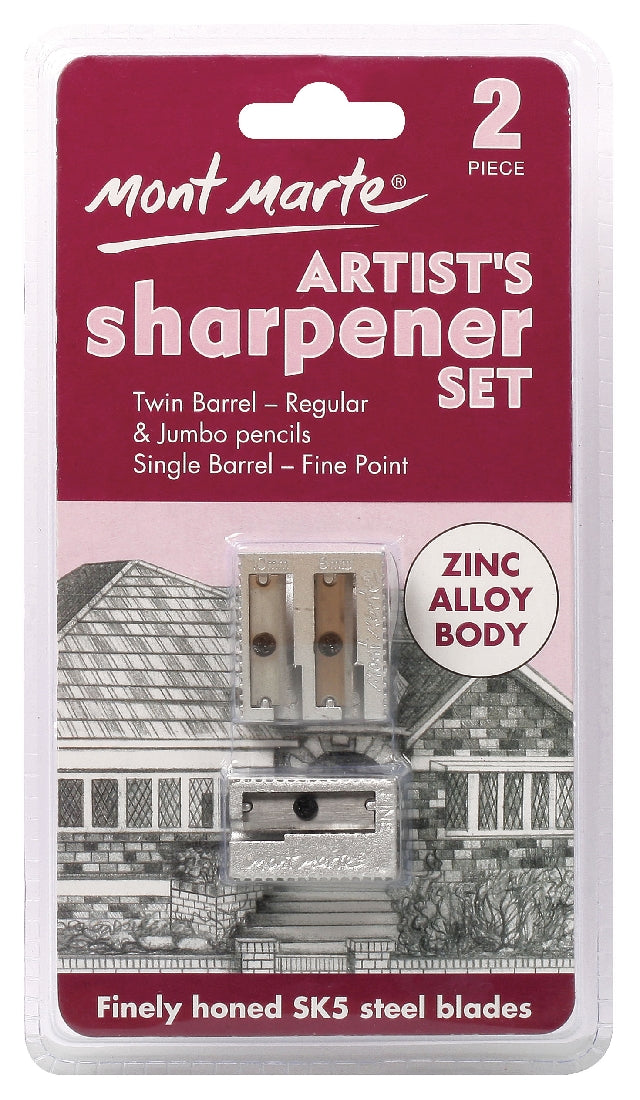 M.M. Artists Sharpener Set Zinc Alloy 2pce