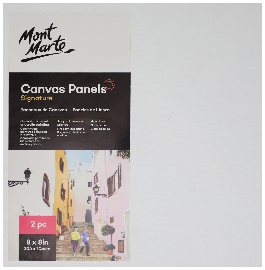M.M. Canvas Panels 2 Pk 20.4x20.4cm