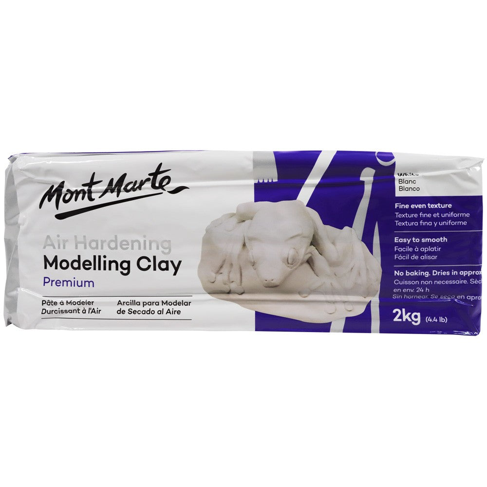M.M. Air Hardening Modelling Clay - White 2kgs