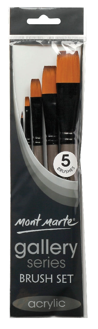 M.M. Gallery Series Brush Set Acrylic 5pce