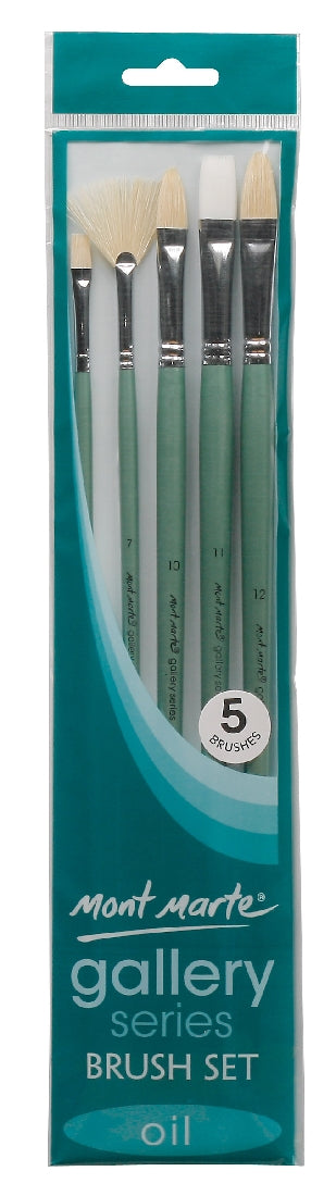 M.M. Gallery Series Brush Set Oils 5pce 2