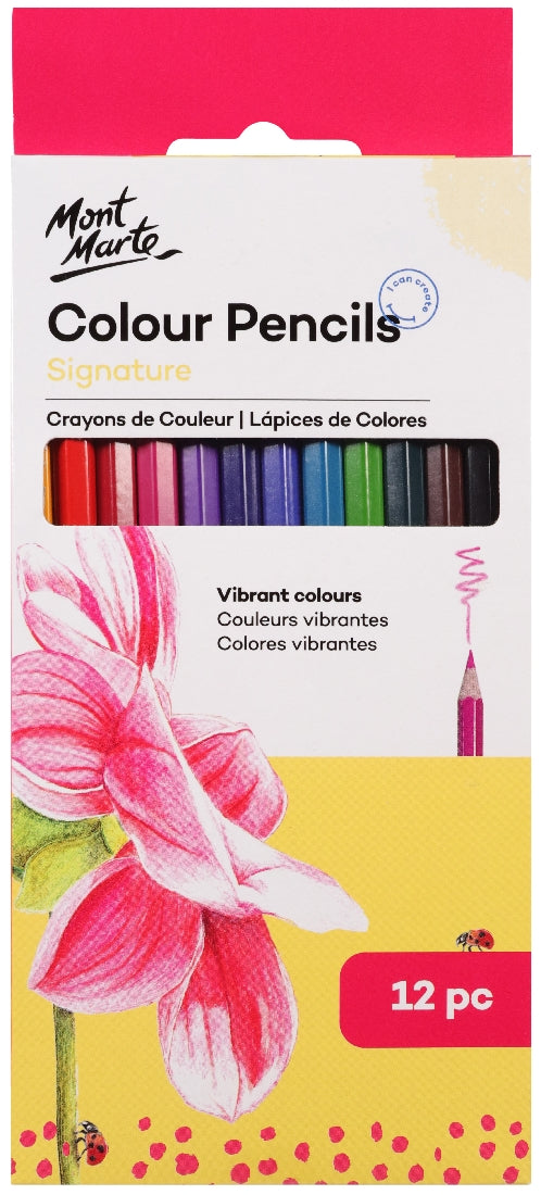 M.M. Colour Pencils 12pce - Essential Colours