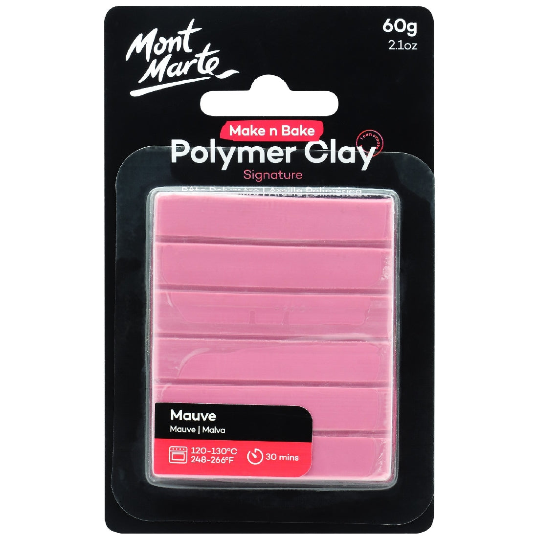 M.M. Polymer Clay 60g Mauve