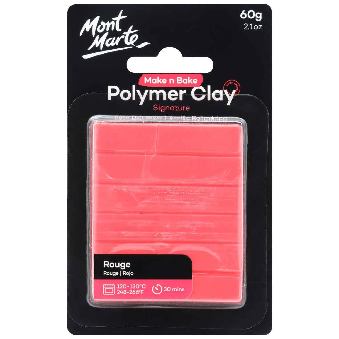 M.M. Polymer Clay 60g Rouge