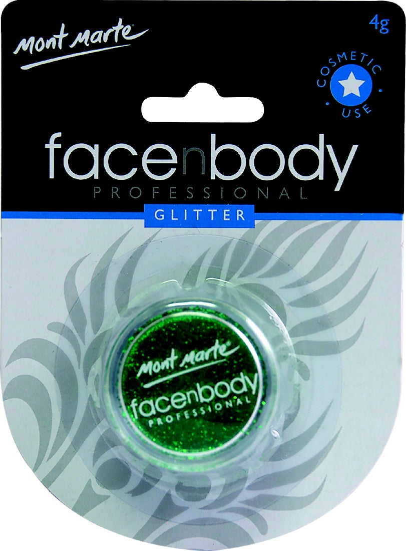 M.M. Face N Body Glitter 4g Green