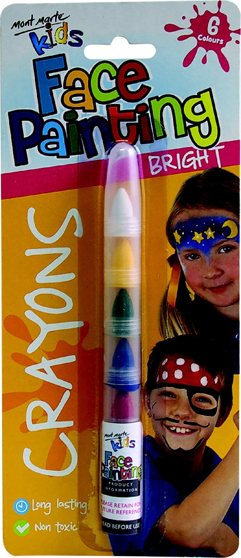 M.M. Kids Face Painting Crayons Bright