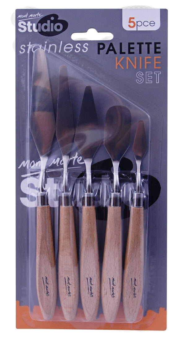 M.M. Stainless Palette Knife Set 5pce