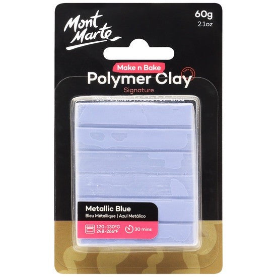 M.M. Polymer Clay 60g Metallic Blue
