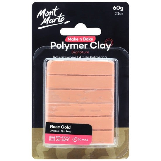 M.M. Polymer Clay 60g Rose Gold