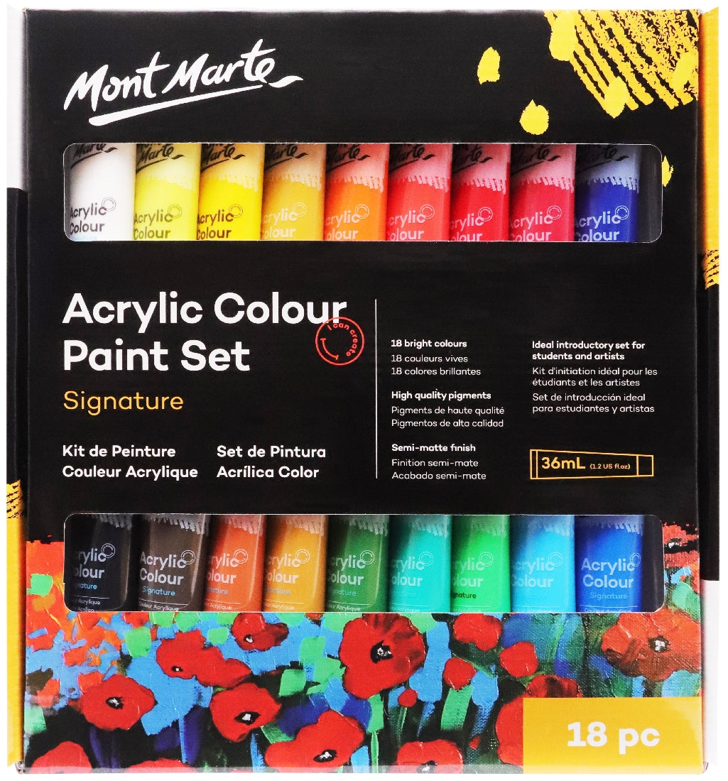 M.M. Studio Acrylic Paint Set 18pce