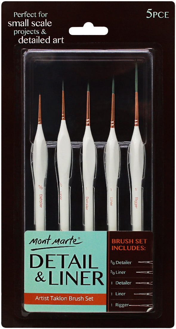 M.M. Detail & Liner Brush Set 5pce